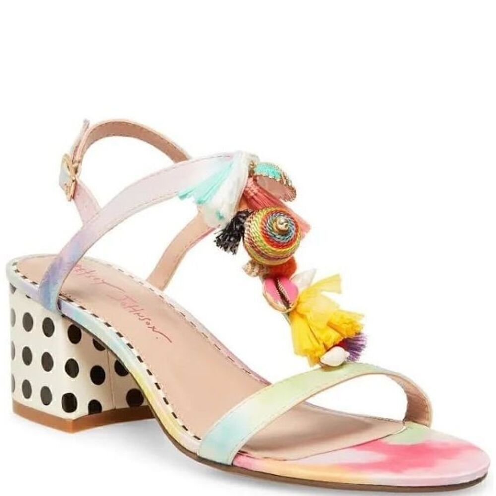 Betsey Johnson Dynah Embellished Block Heels size 7